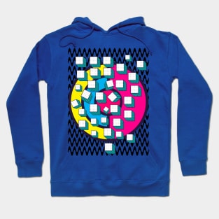 Memphis Graphic Abstract Cubist Hoodie